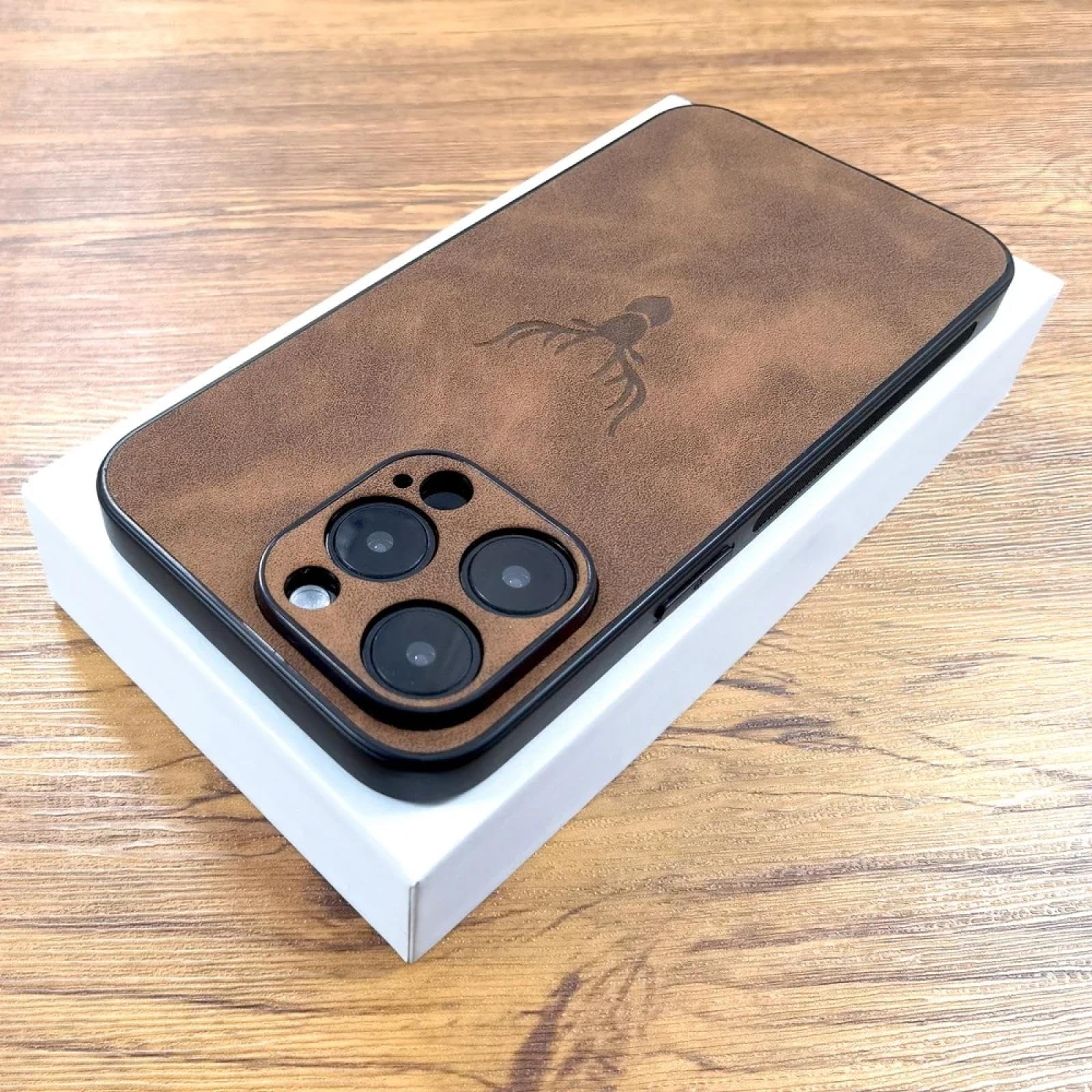 ブラウンレザー ケース Amazon.co.jp: RNOZX iPhone 11 Pro用 高級PUレザーケース 絵柄フル